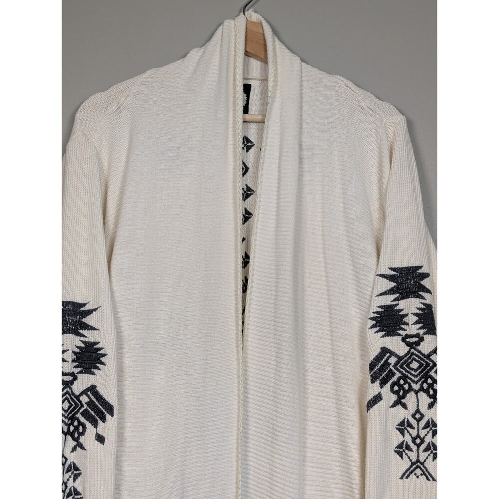 Biya by Johnny Was Artisan Southwestern Boho Open Front Duster Cardigan Size XL - Picture 4 of 16